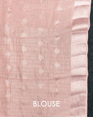 SC4362 - Linen Saree With Silver Butta