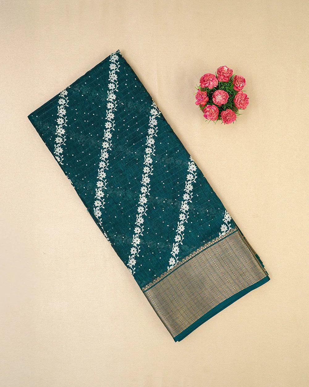 SC5859(2) - DOLA SAREE WITH SEQUENCE PRINT