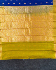 SC3030 - Satin Saree With Copper Zari And Meena Butta