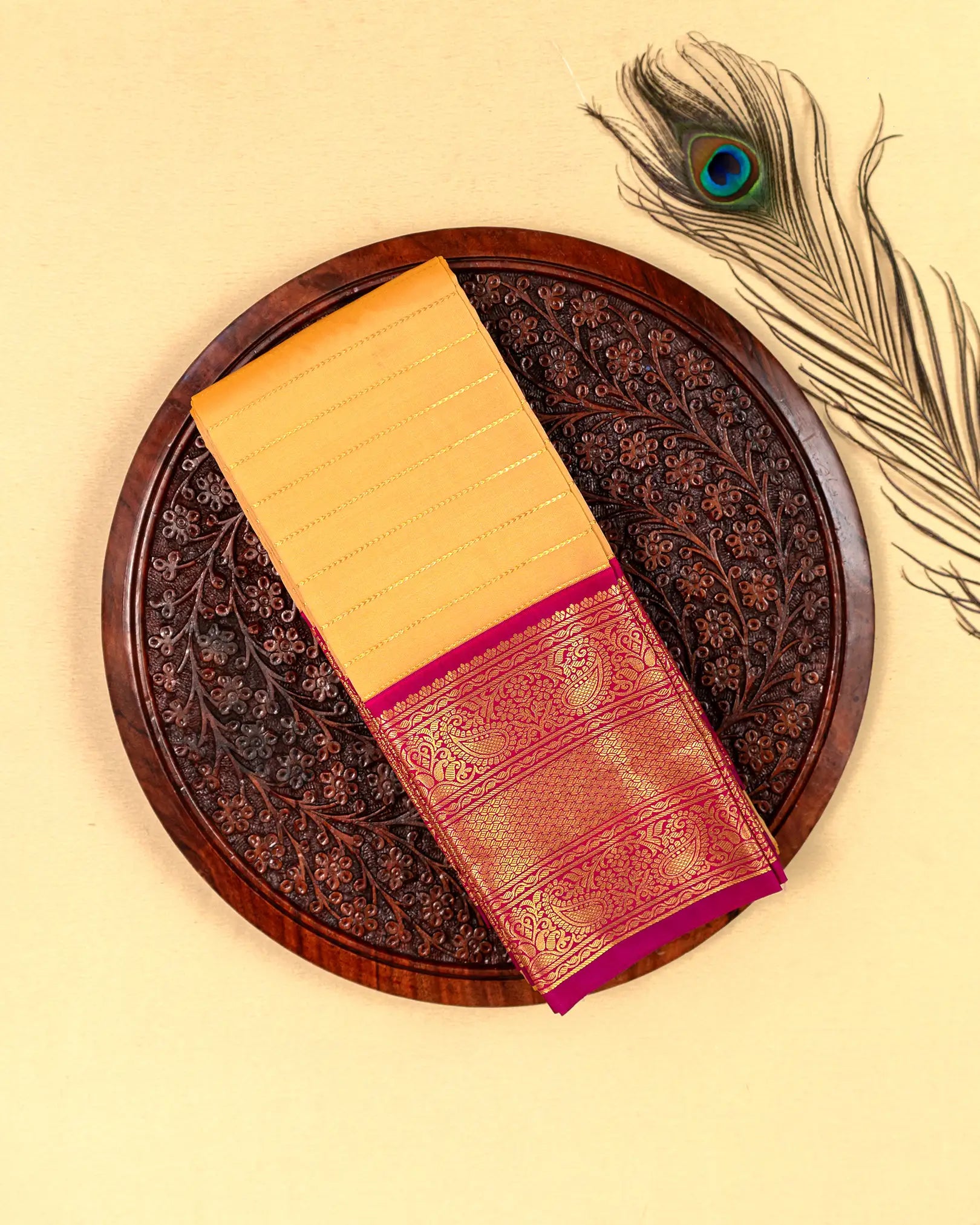 SC3465 - Silk Saree With Zari Lines