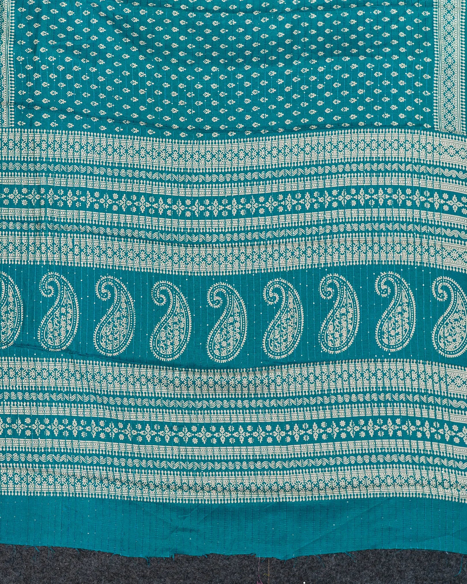 SC3973 - Dola Sequence Embroidery With Bandhini Print