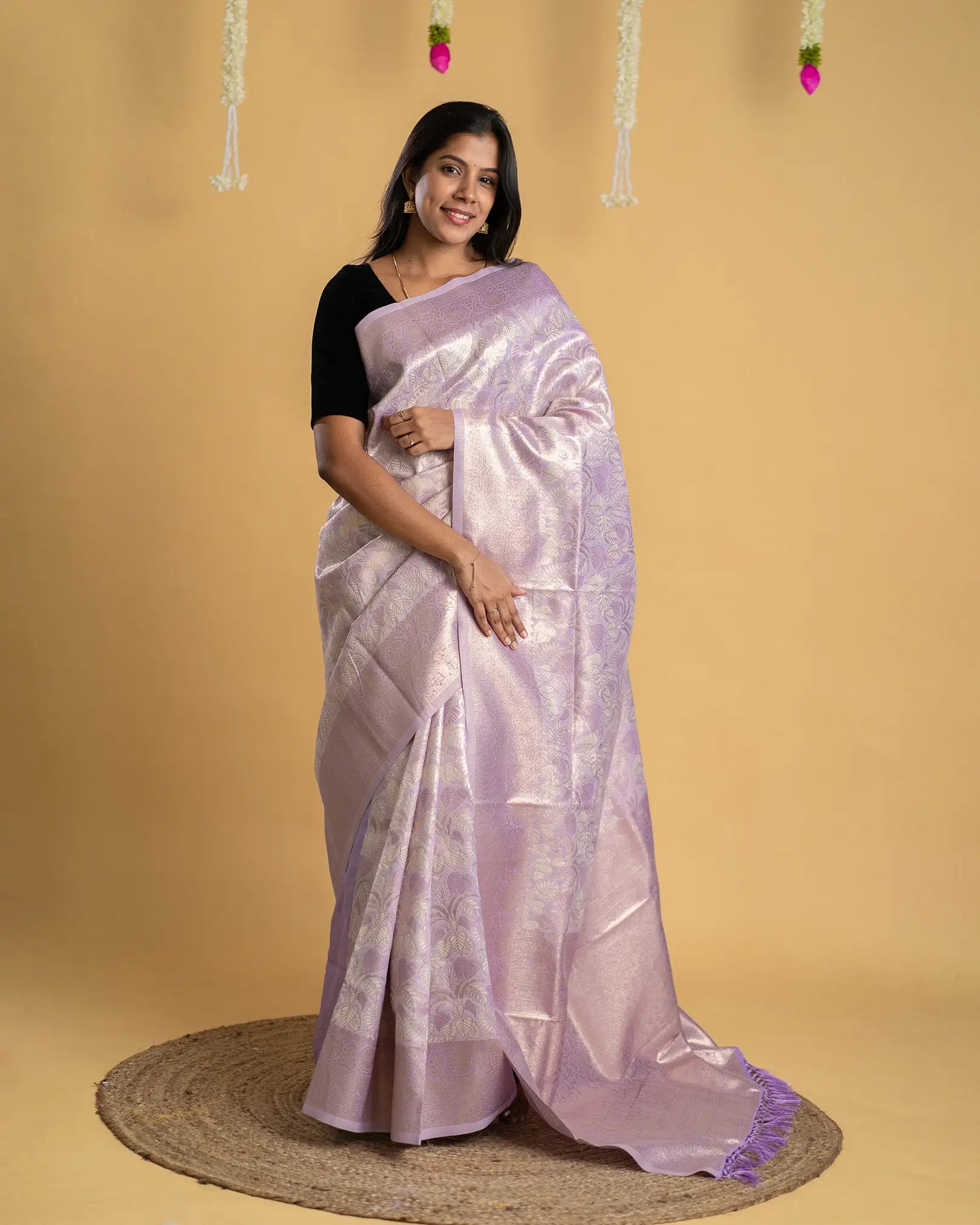 Fancy Cotton Saree with Rich Pallu & Jhalar