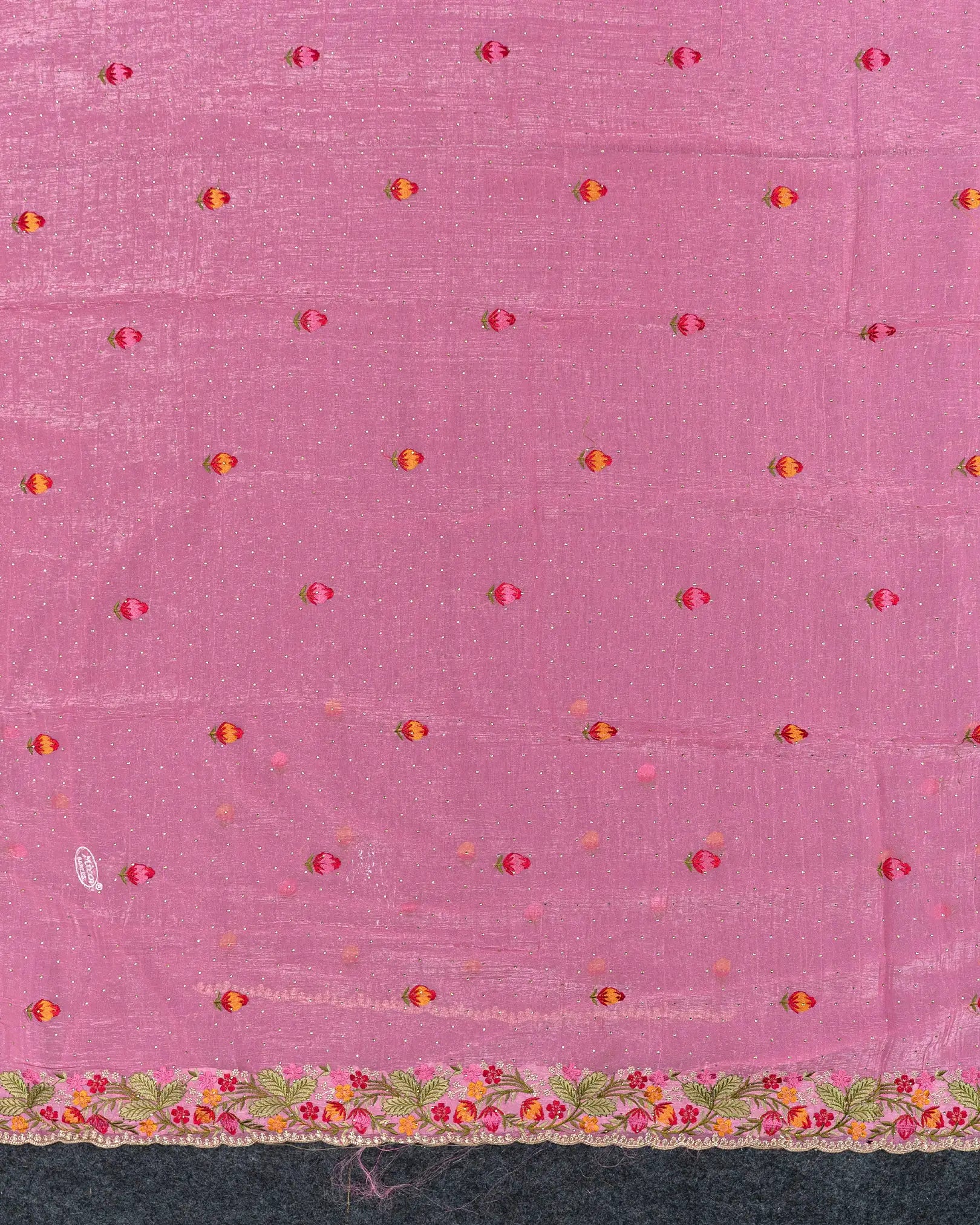 SC3796 - Crush with meena embroidery and sparkling stone