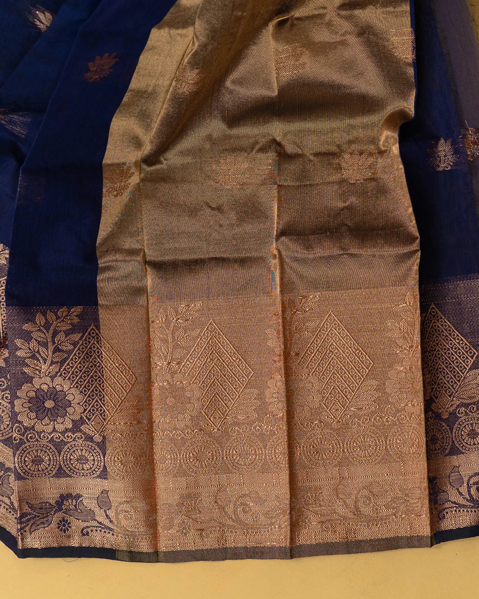 SC3190 - Cotton Saree with Tissue Pallu