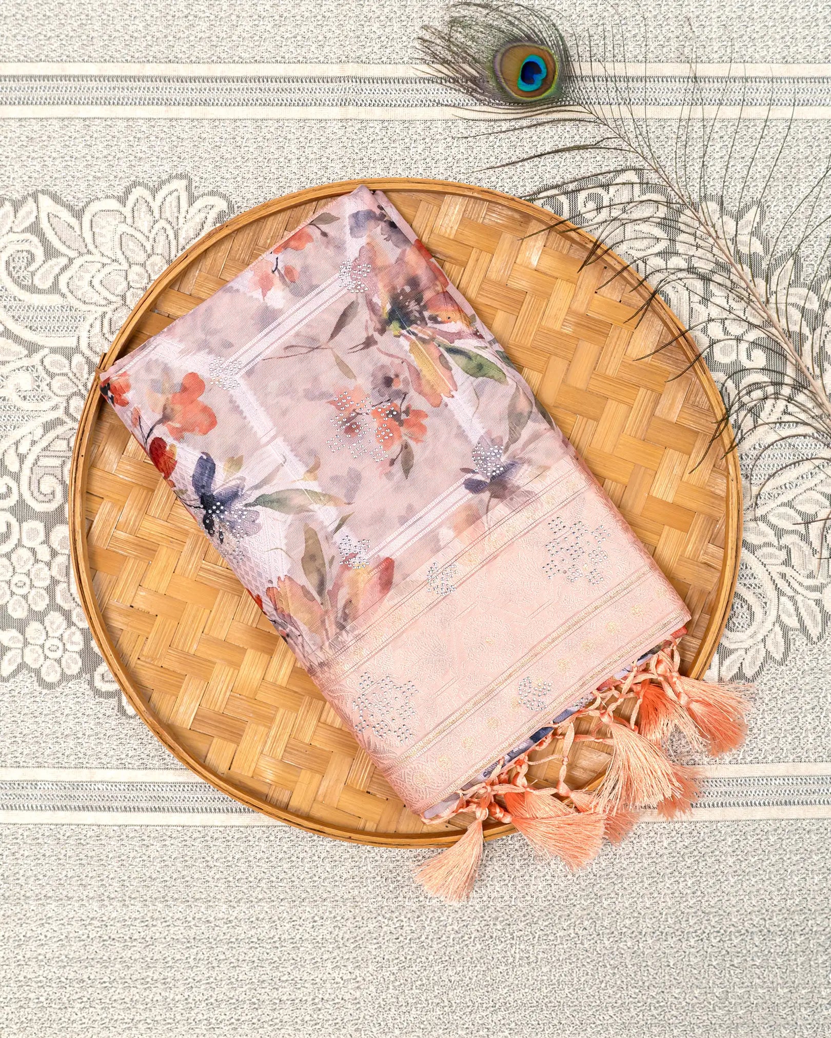 SC3496 - Cotton Brasso With Silver Stone