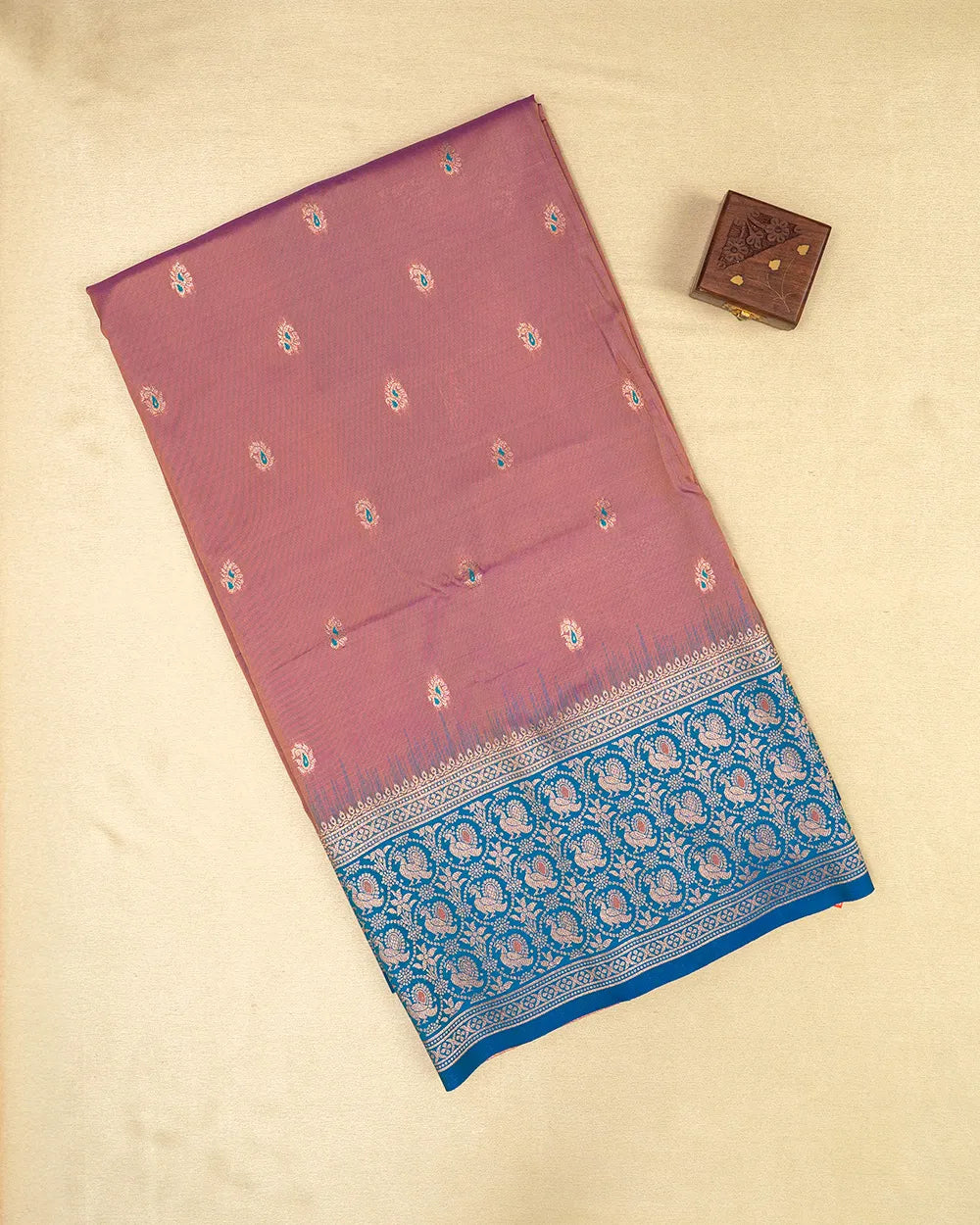 SC5638 - SOFT SILK SAREE WITH MEENA BUTTA