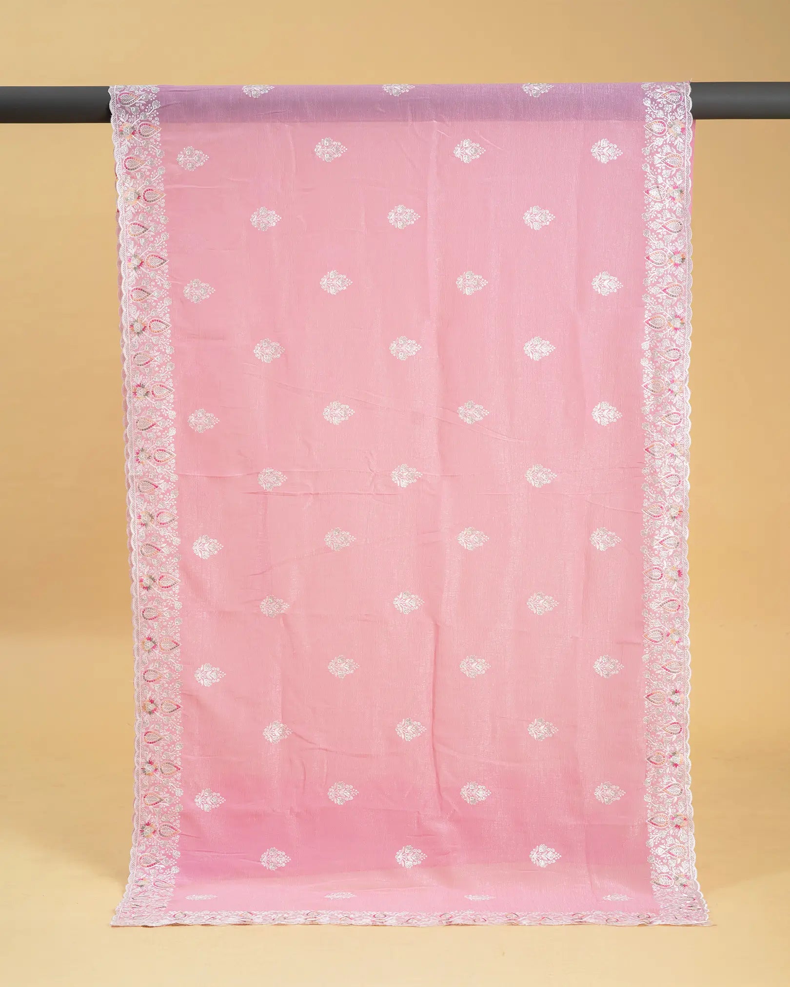 Candy Crush Material Saree with Soft Finish