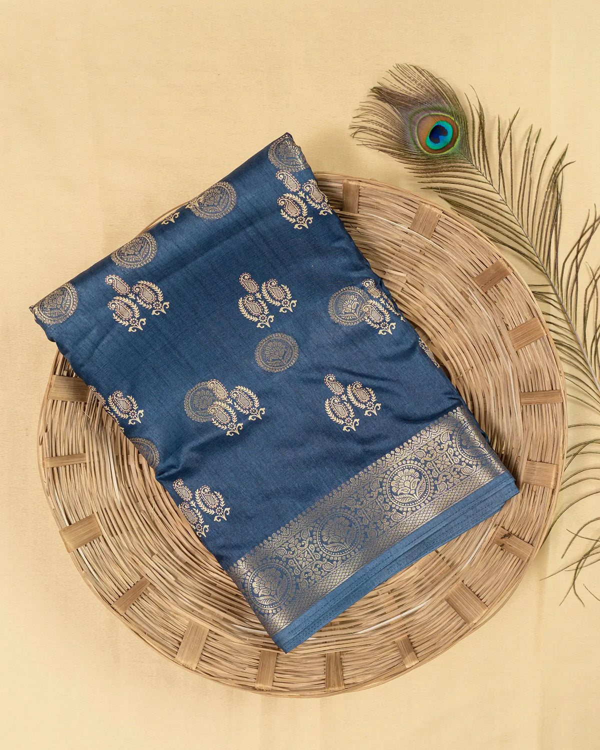 SC3657 - Dola Digital Print With Gold Border
