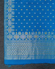 SC5291 - Cotton Brasso Saree With Meena Butta All Over Body
