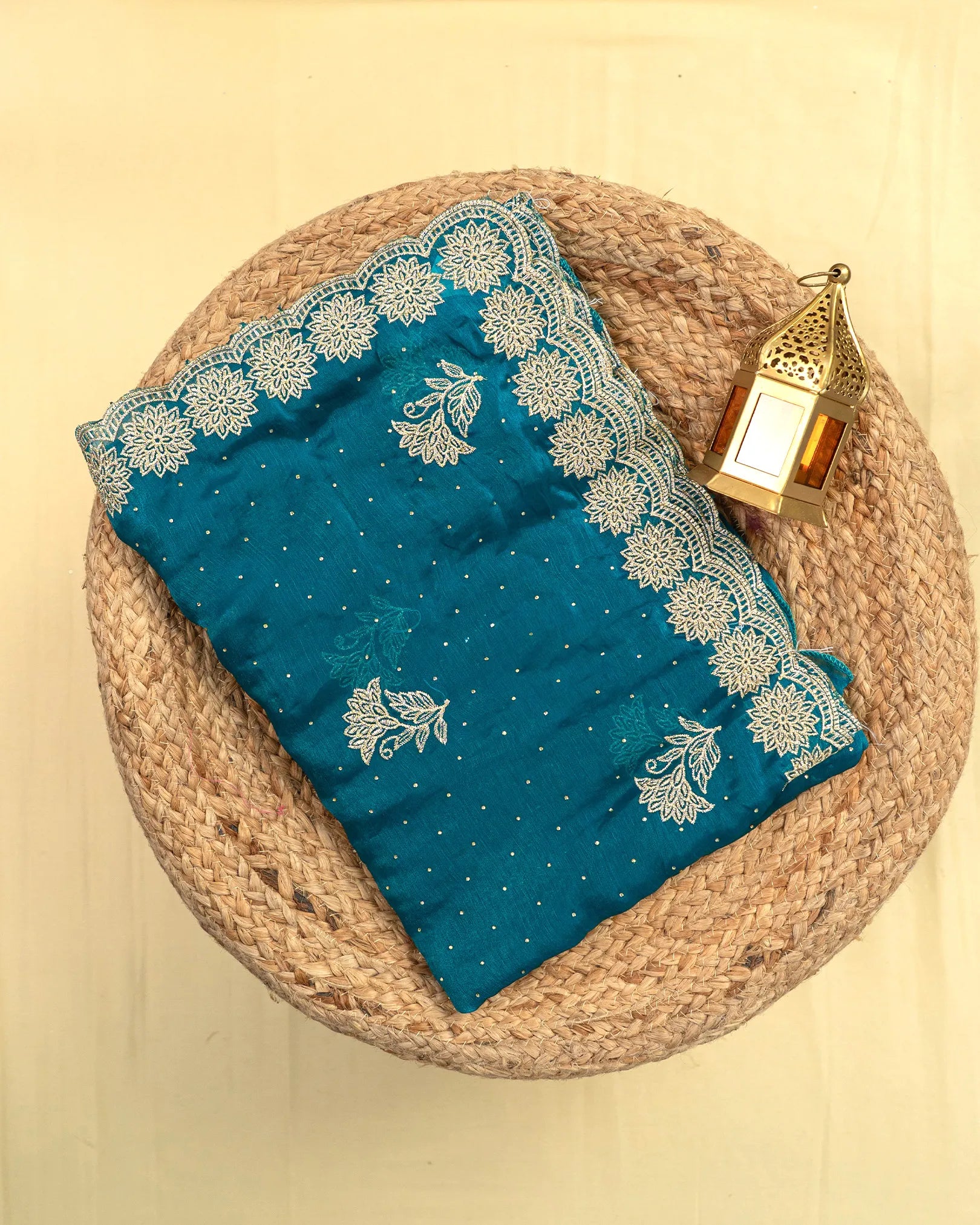 SC3772 - Fendy saree with embroidery work and stone all over body