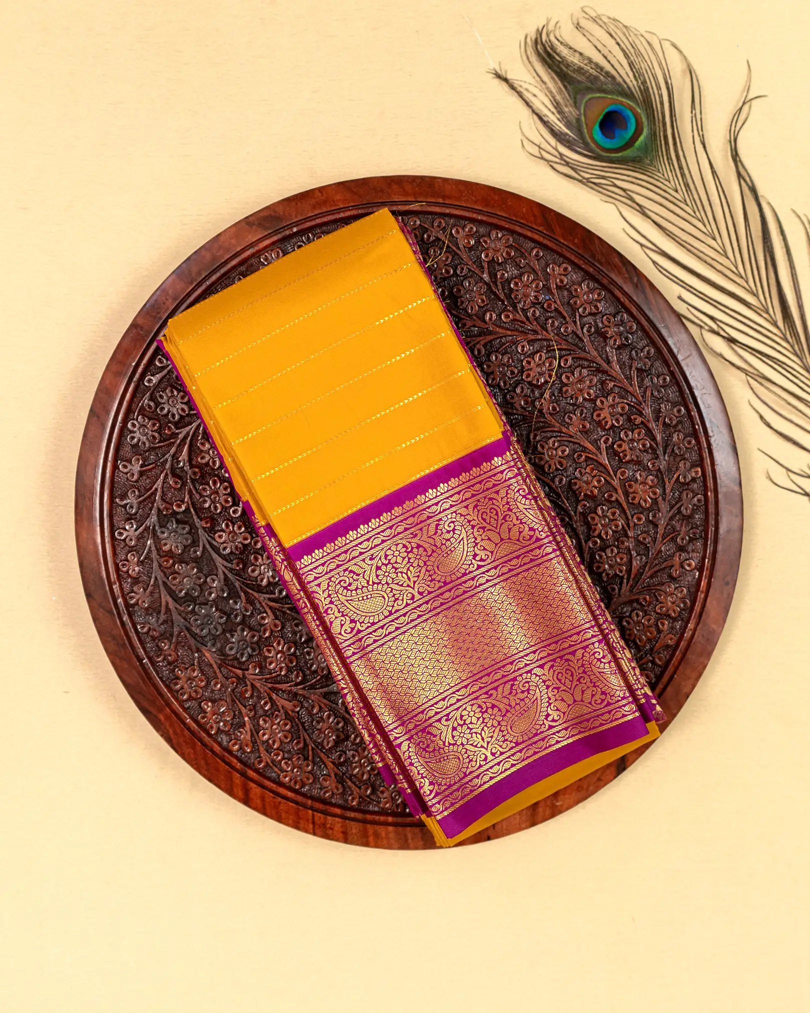 SC3465 - Silk Saree With Zari Lines