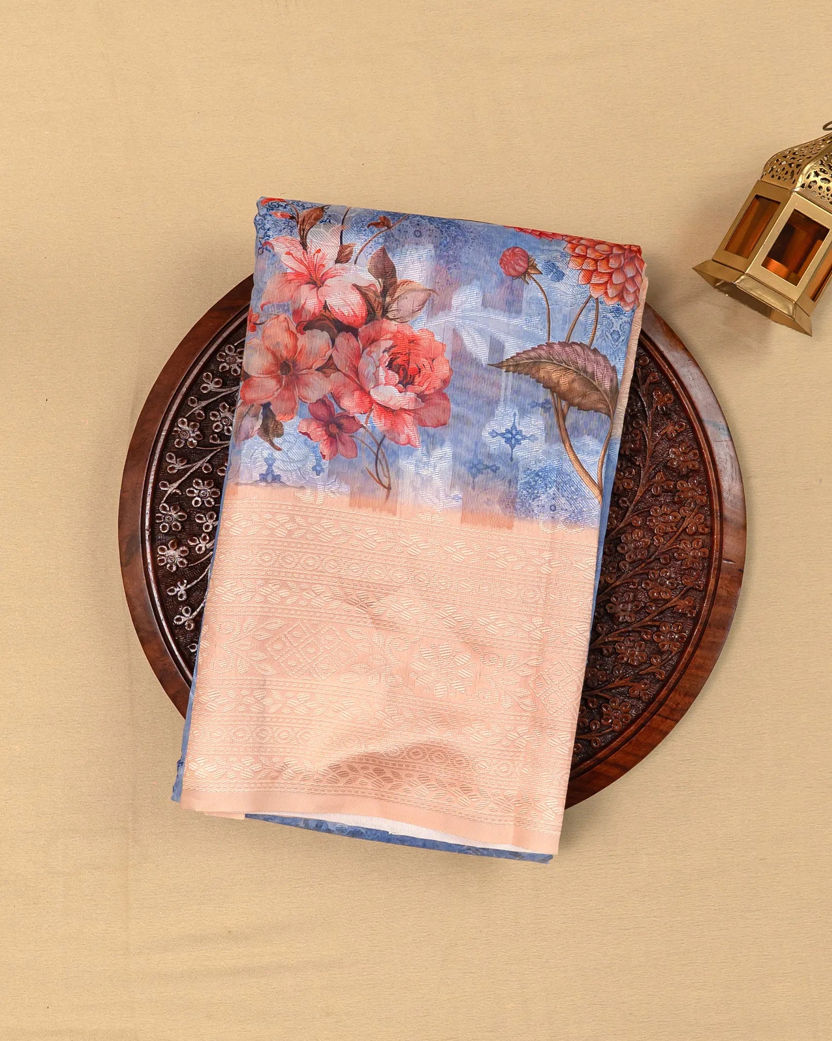 SC3043 - Cotton Brasso Saree With Digital Print