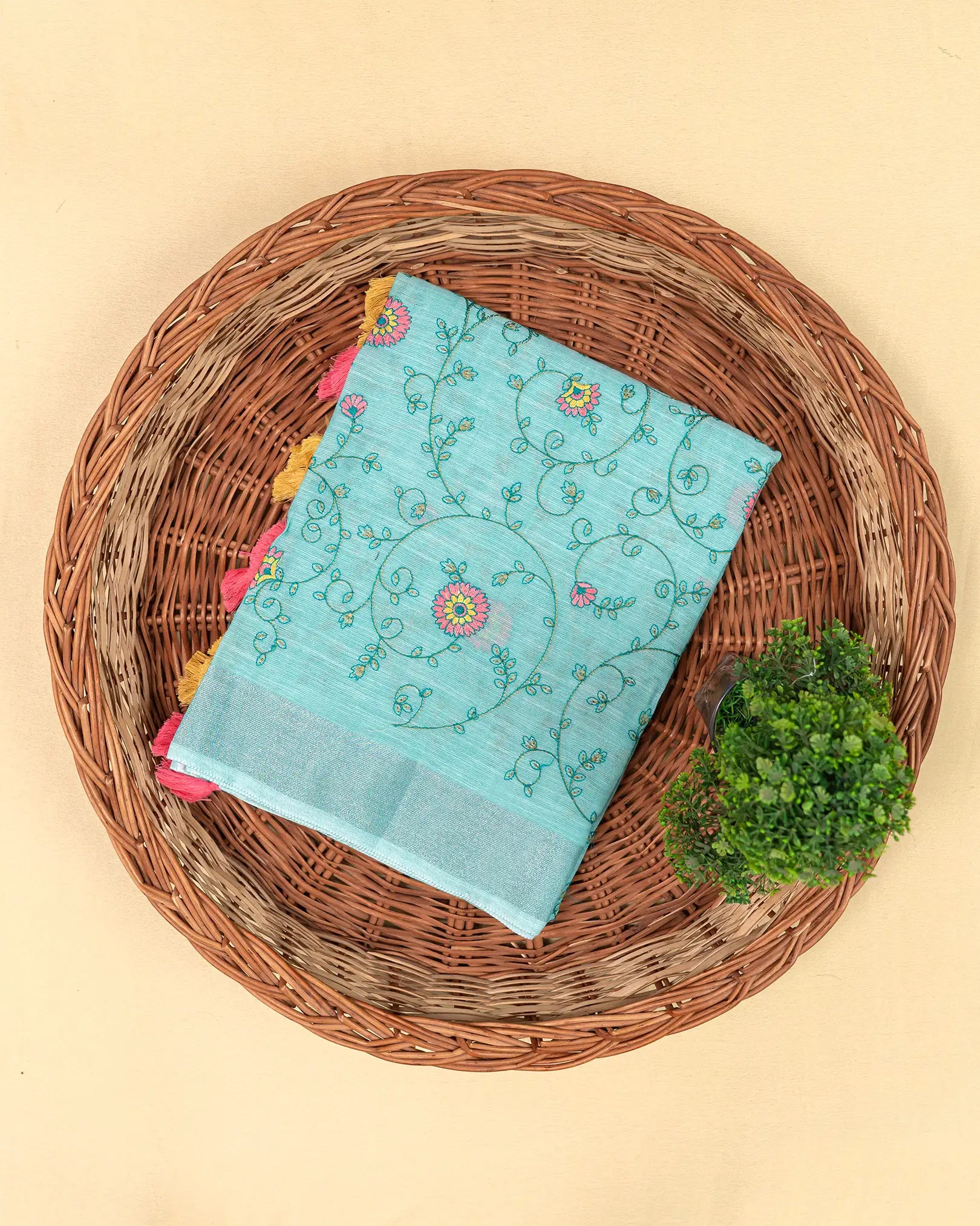 SC3298 - Linen Cotton With Full Body Embroidery