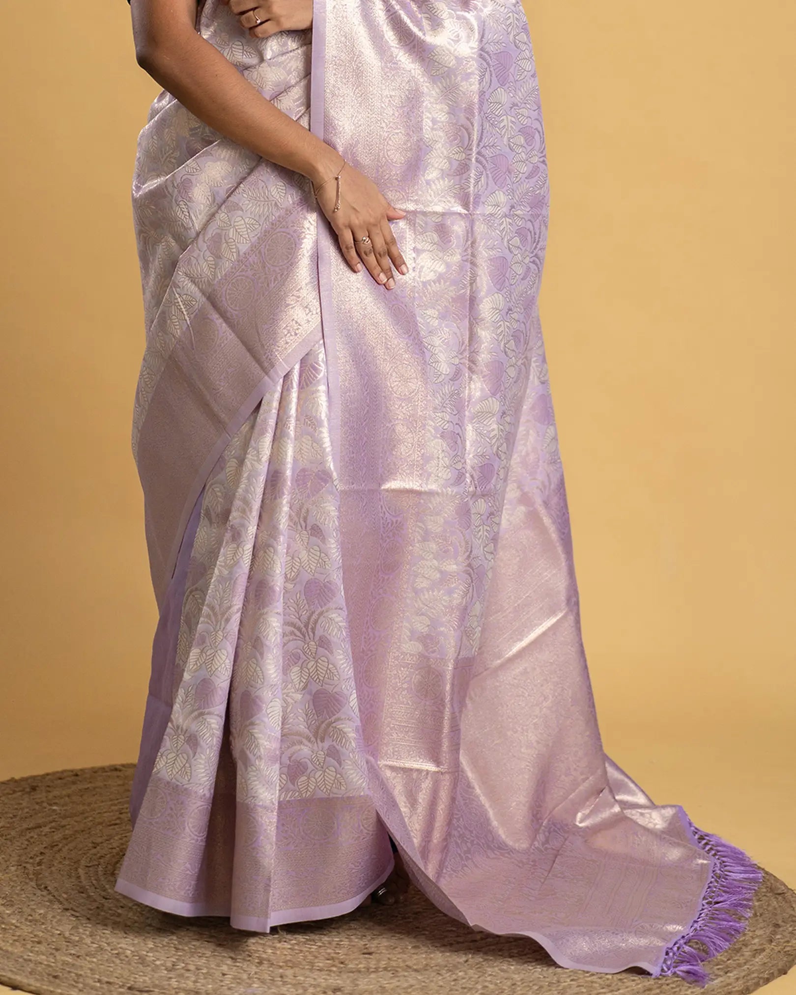 Fancy Cotton Saree with Rich Pallu & Jhalar