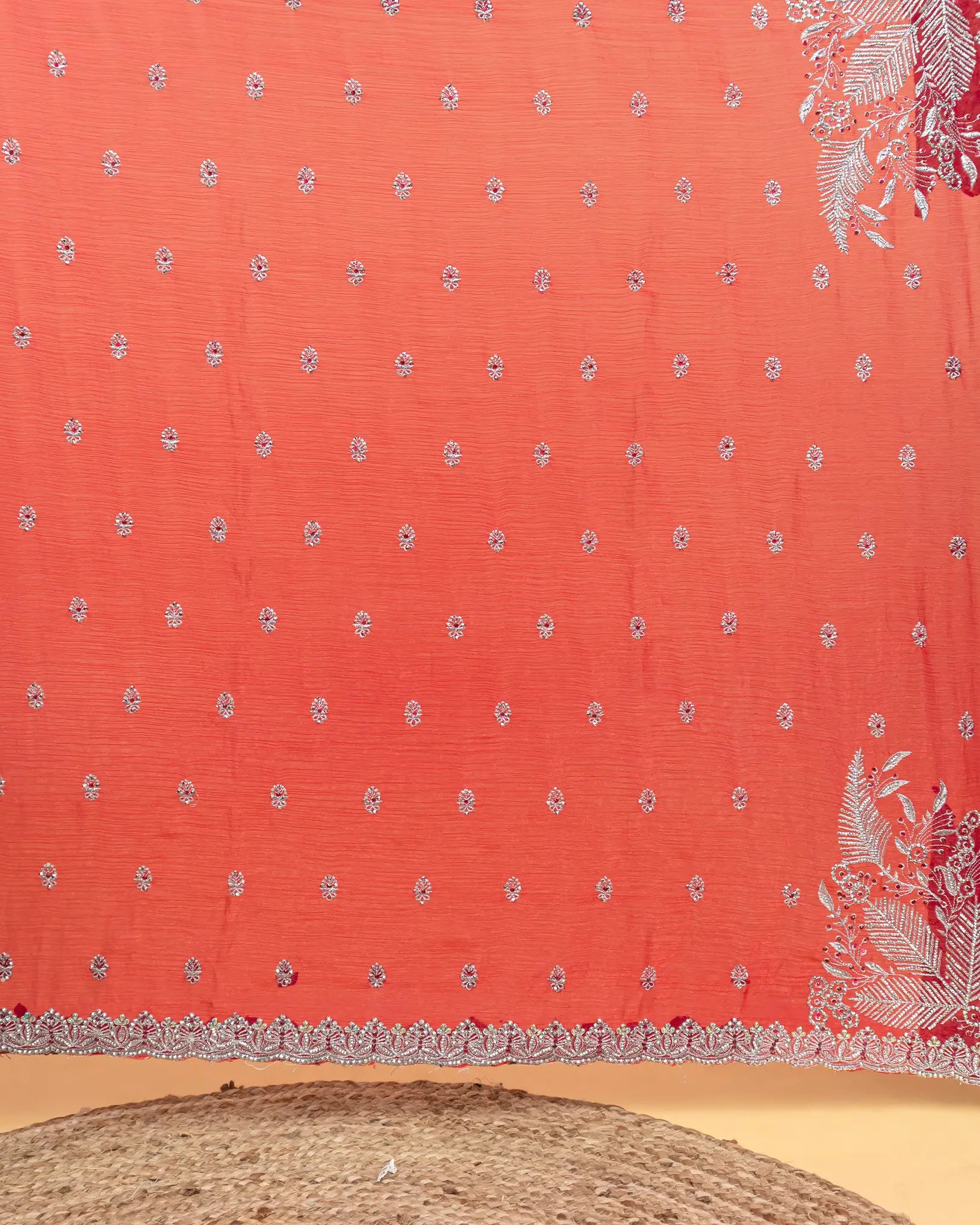 SC2997 - Georgette saree with hand work stone