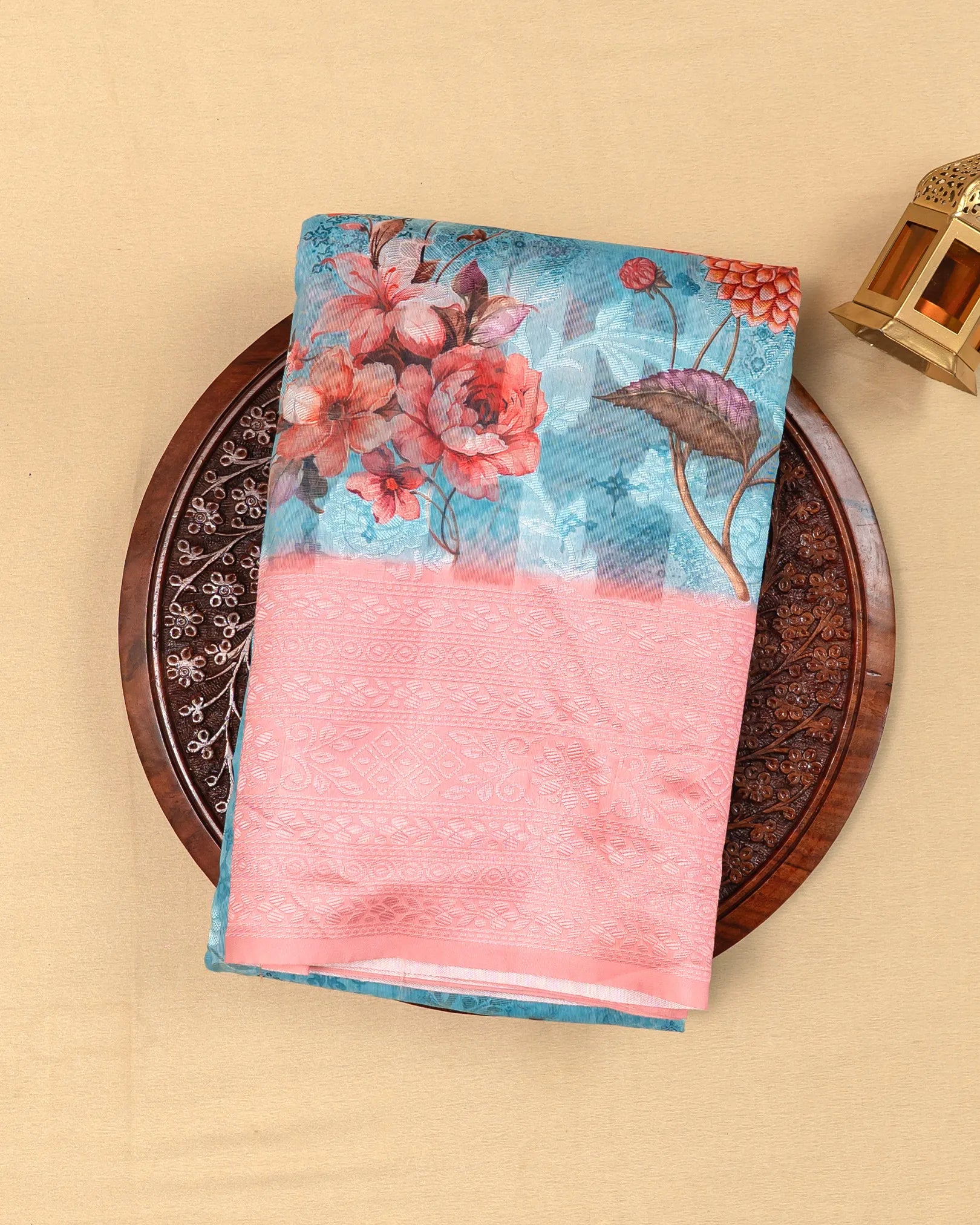 SC3043 - Cotton Brasso Saree With Digital Print