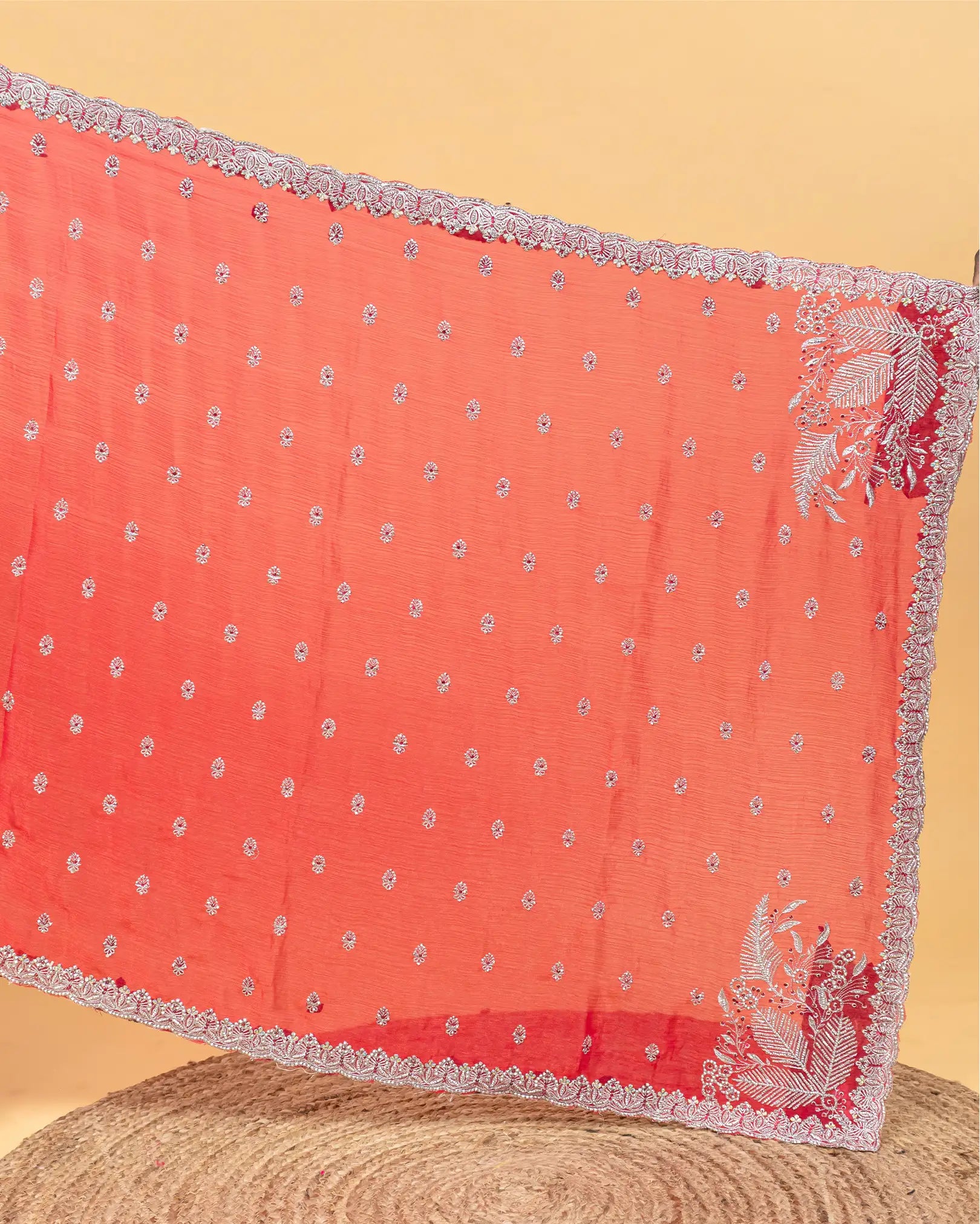SC2997 - Georgette saree with hand work stone