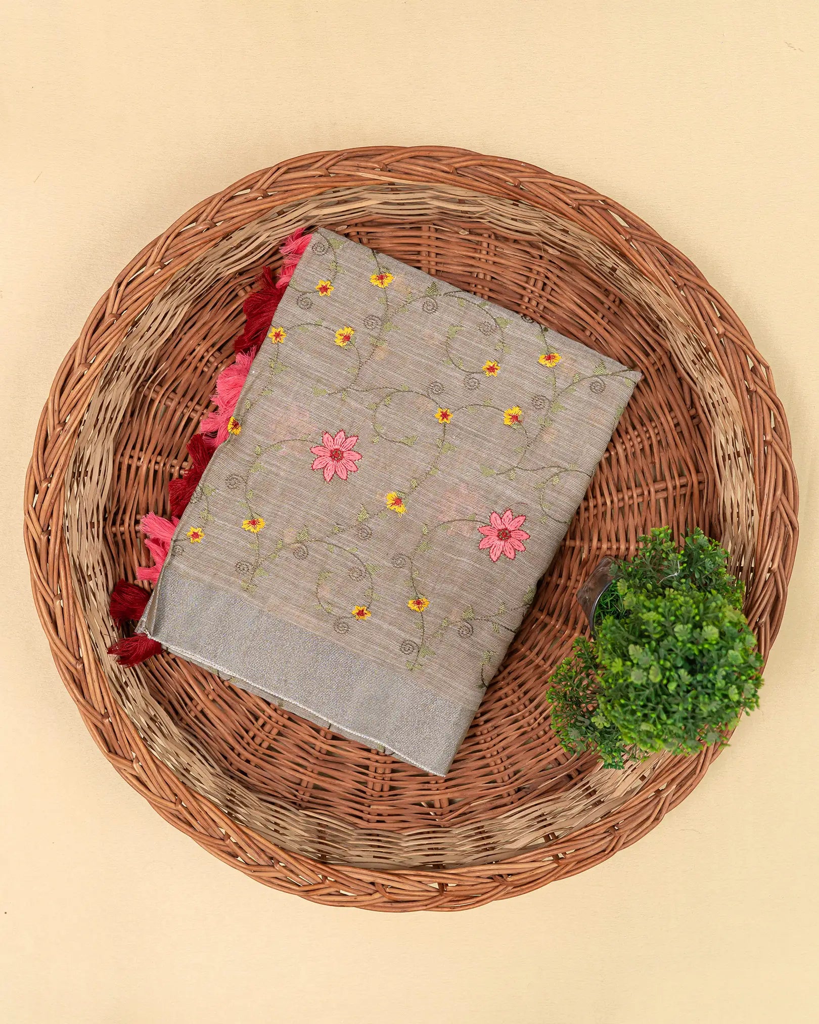 SC3298 - Linen Cotton With Full Body Embroidery
