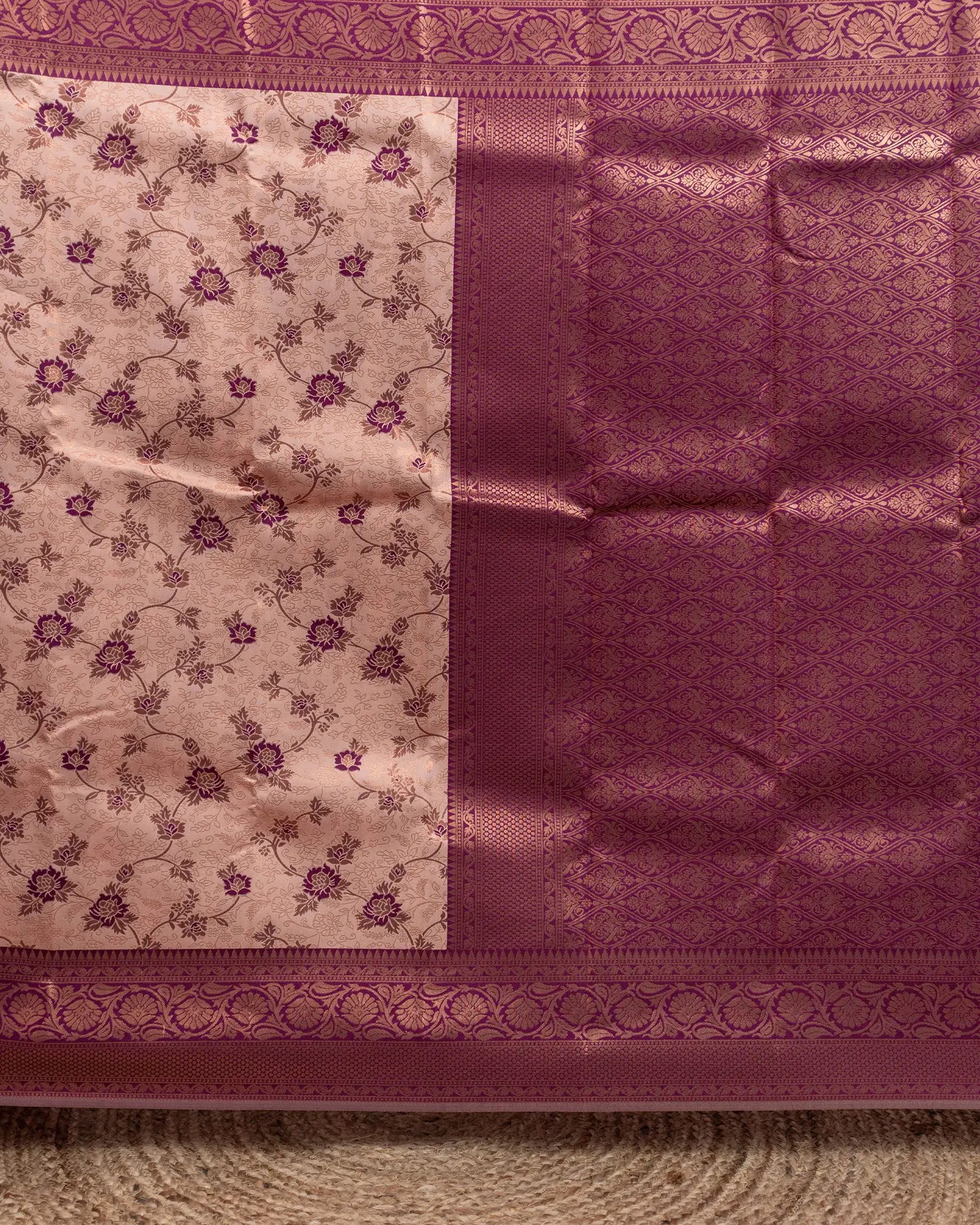SC2819 - Top dyed saree with meena butta