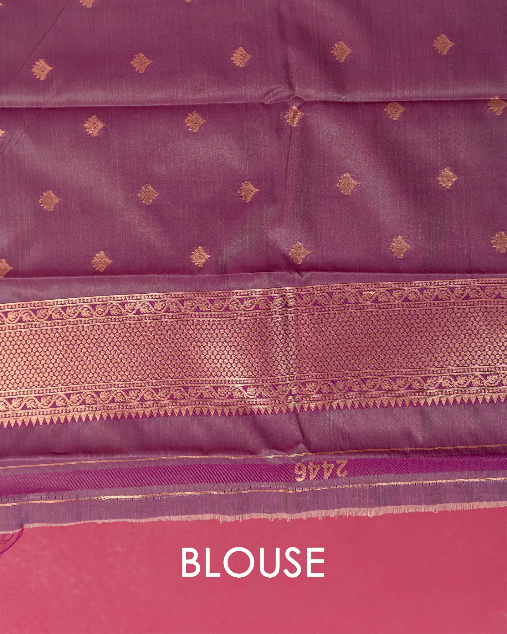 SC2819 - Top dyed saree with meena butta