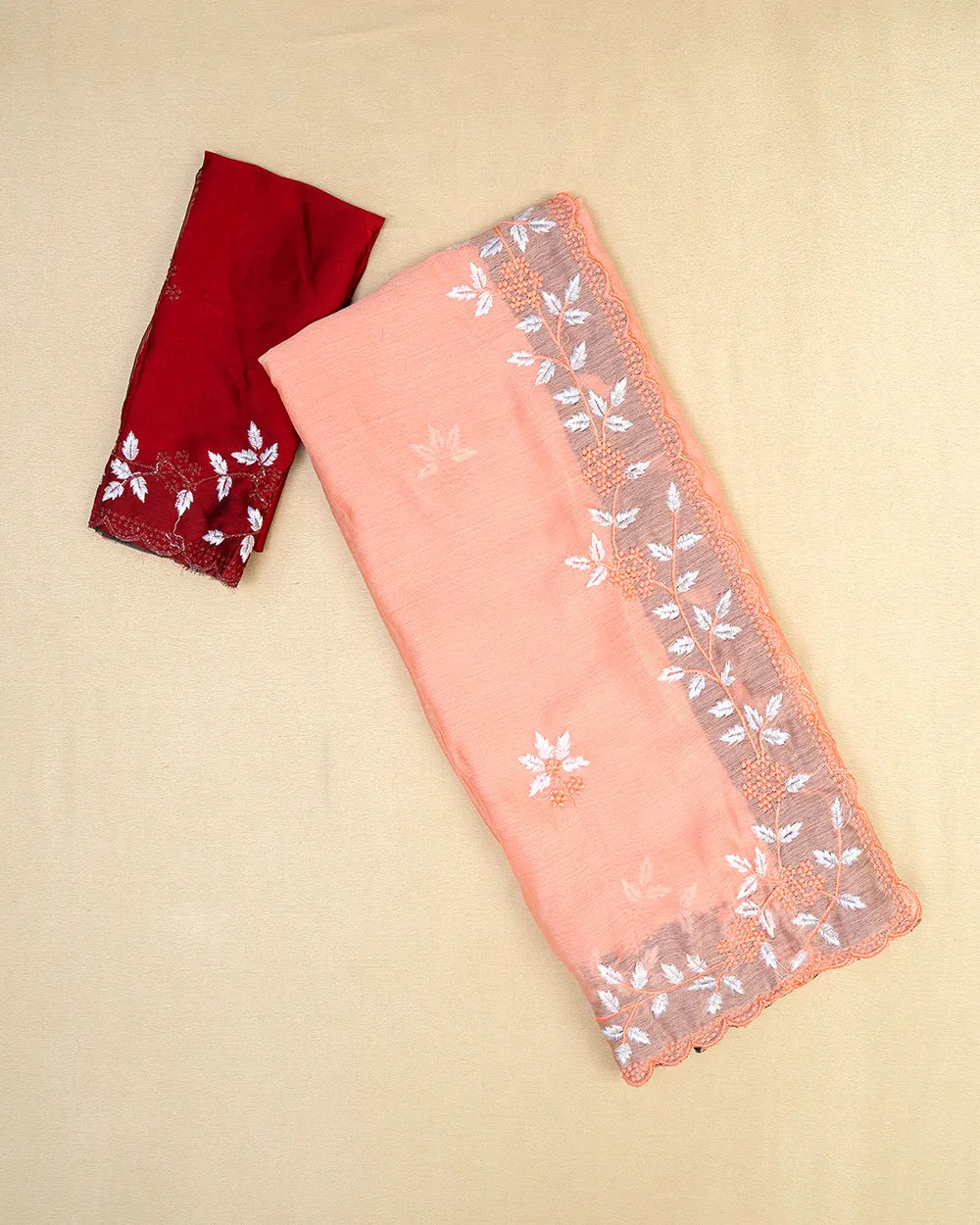 SC6334 - CHIFFON FANCY EMBROIDERY SAREE
