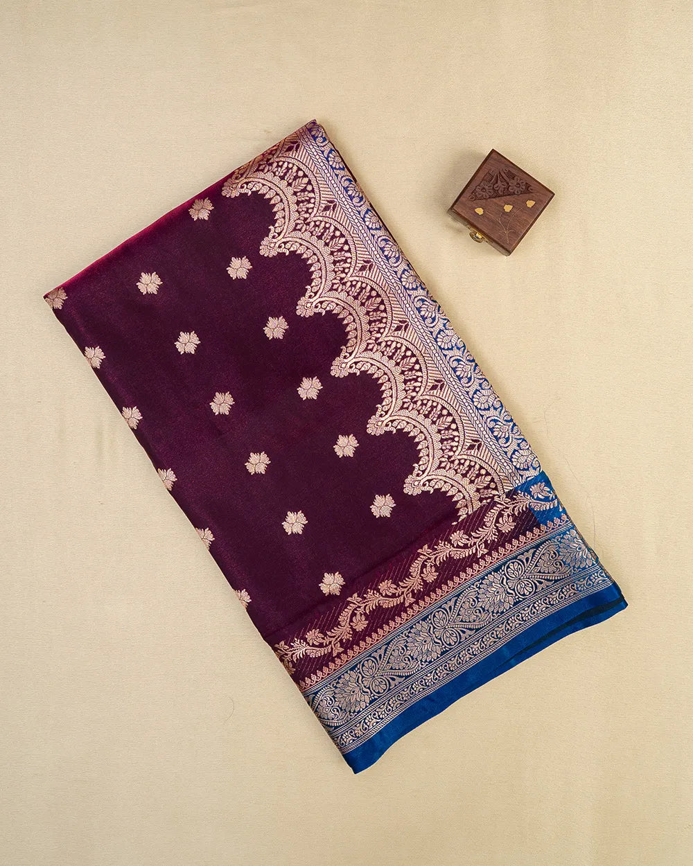 SC5888 - SATIN SAREE WITH CONTRAST BORDER