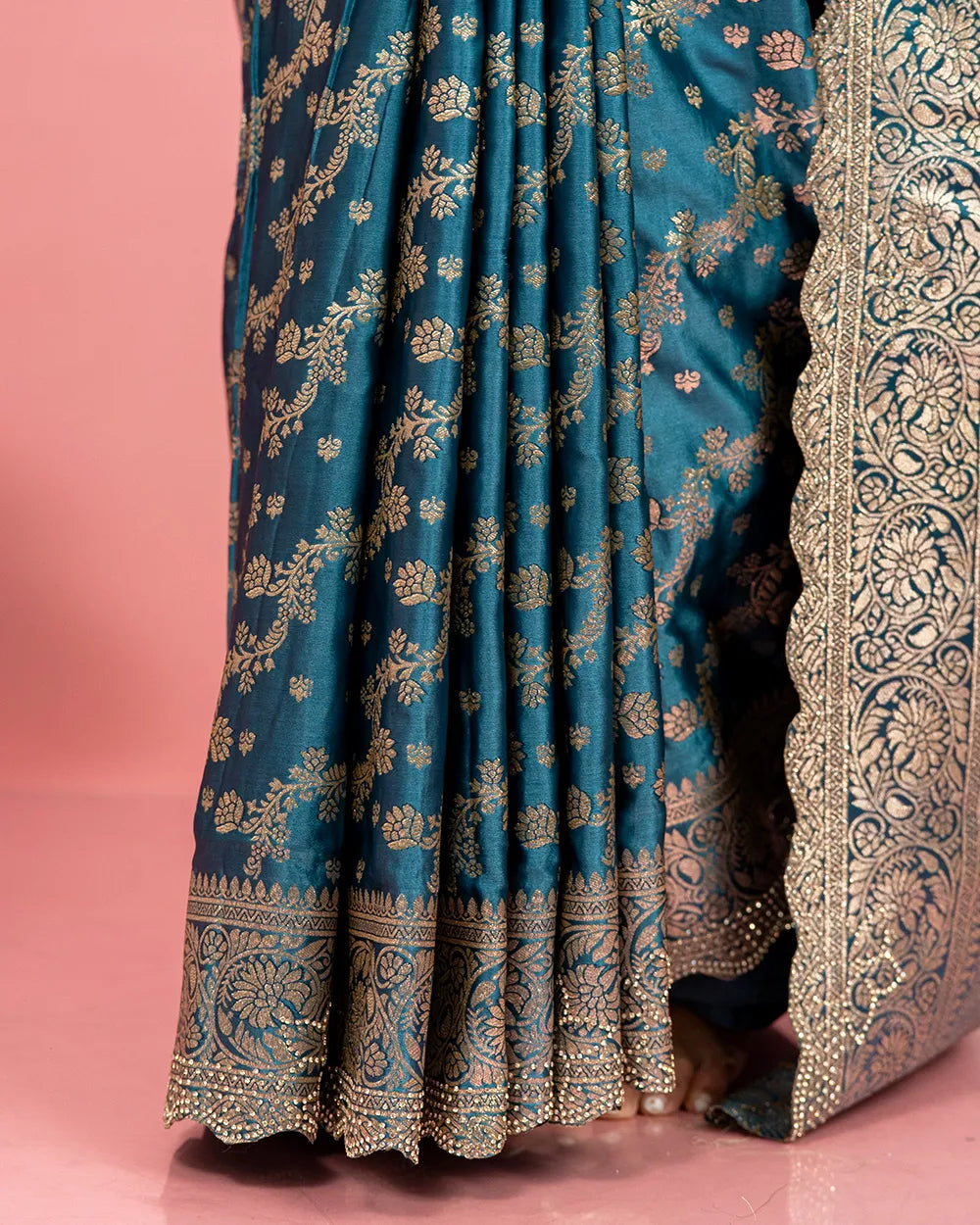 SC5770 - SATIN SAREE WITH EMBOSE