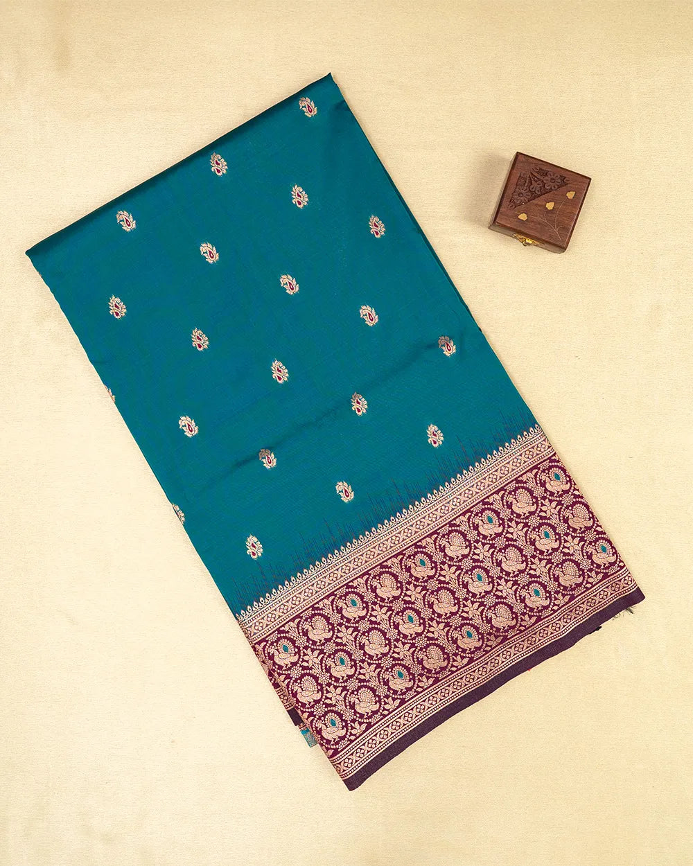 SC5638 - SOFT SILK SAREE WITH MEENA BUTTA