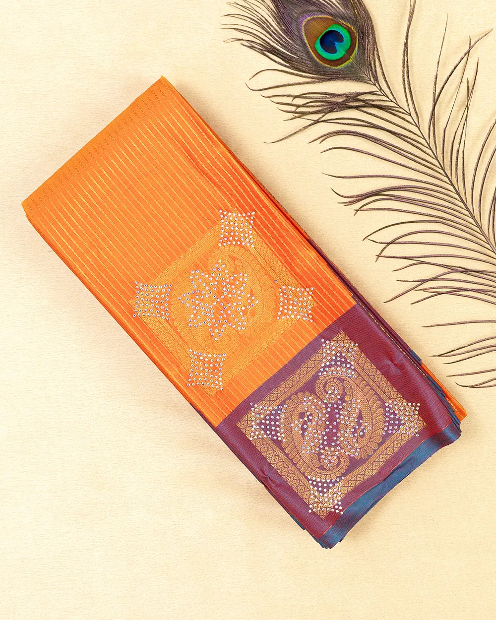 SC5671 - LIITCHI SILK SAREE WITH MULTI STONE