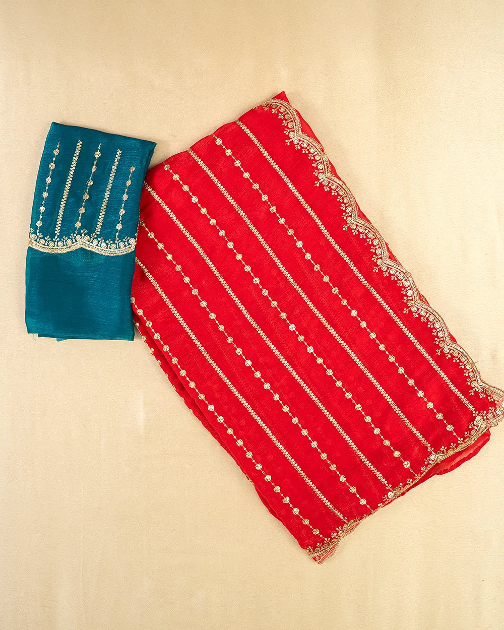 SC6327 - FENDY SAREE WITH SEQUENCE WORK