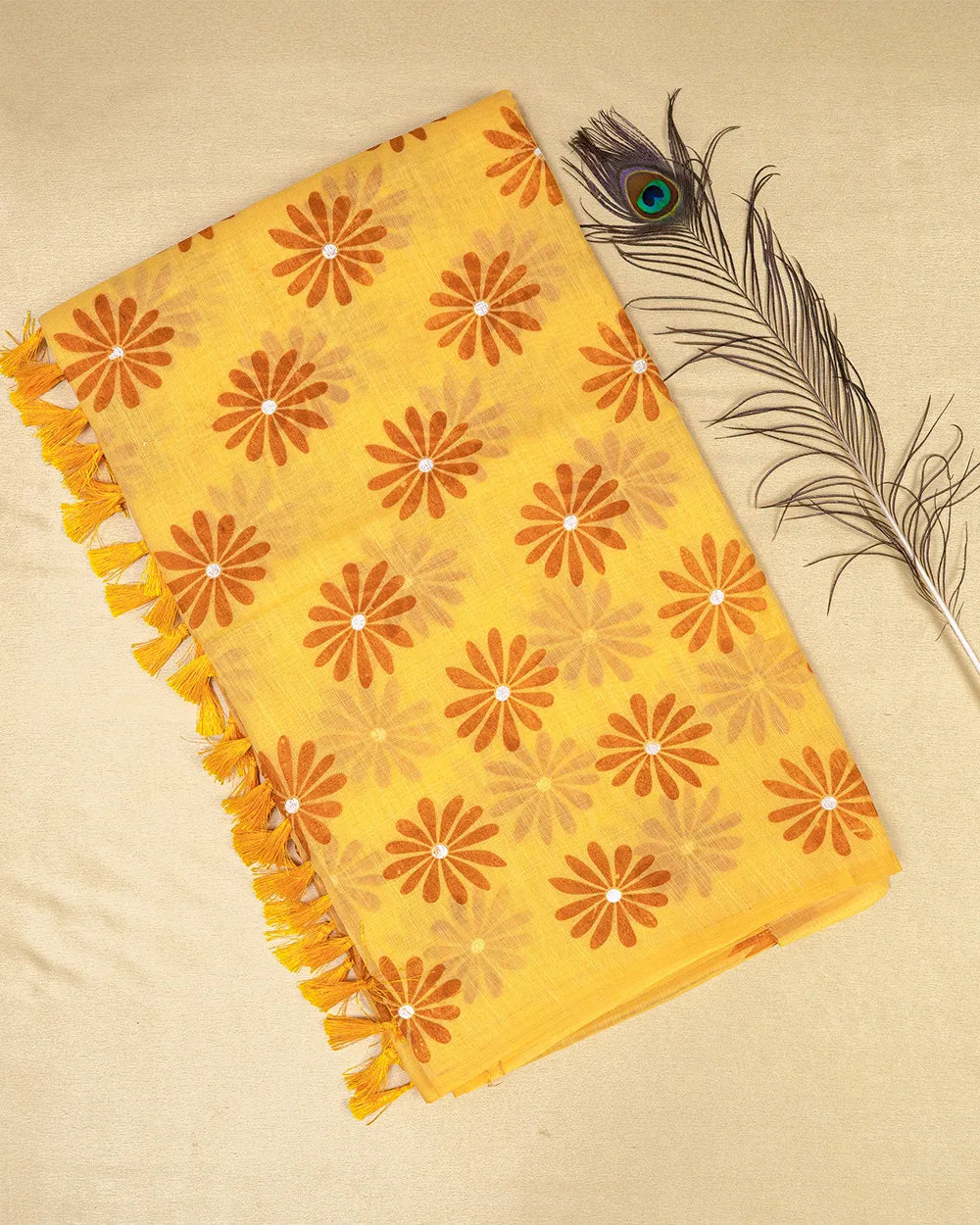 SC6288 - LINEN COTTON SAREE