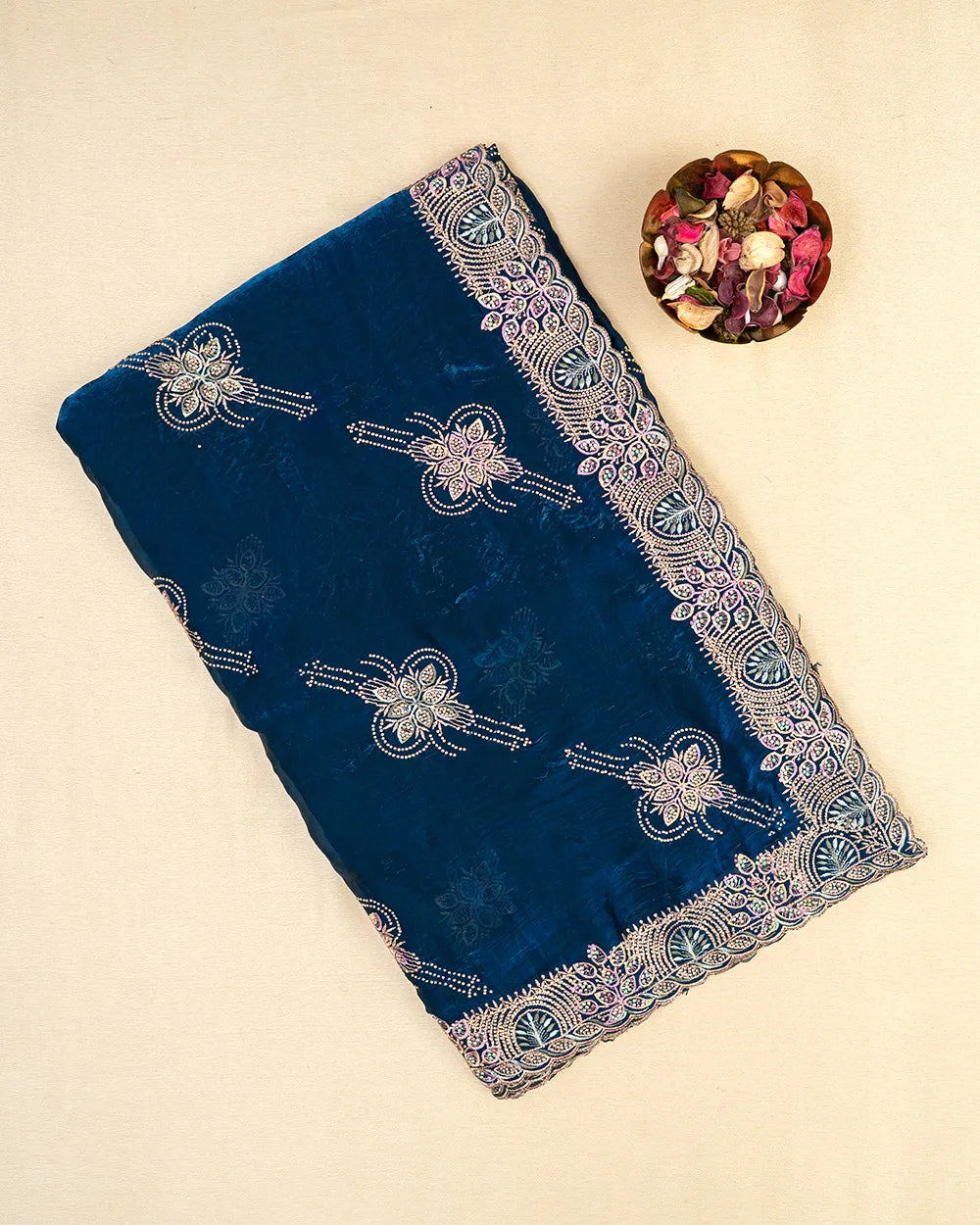 SC5929 - FENDY SAREE WITH JHARKHAND STONE WORK