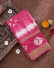 SC8801 - SUNGUDI SAREE WITH SHIBORI PRINT