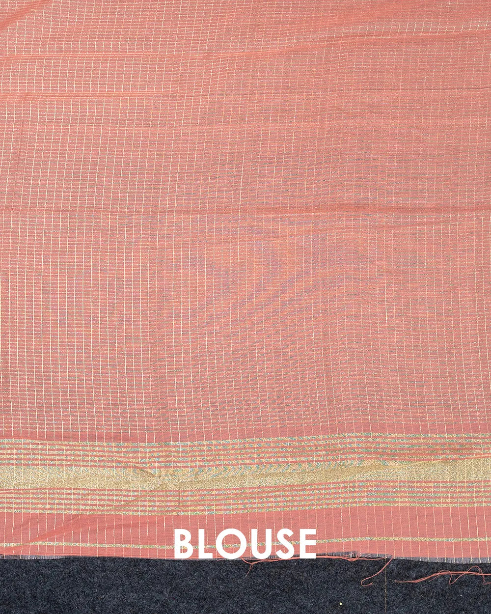 SC6168 - LINEN SAREE ZARKI CHECKED