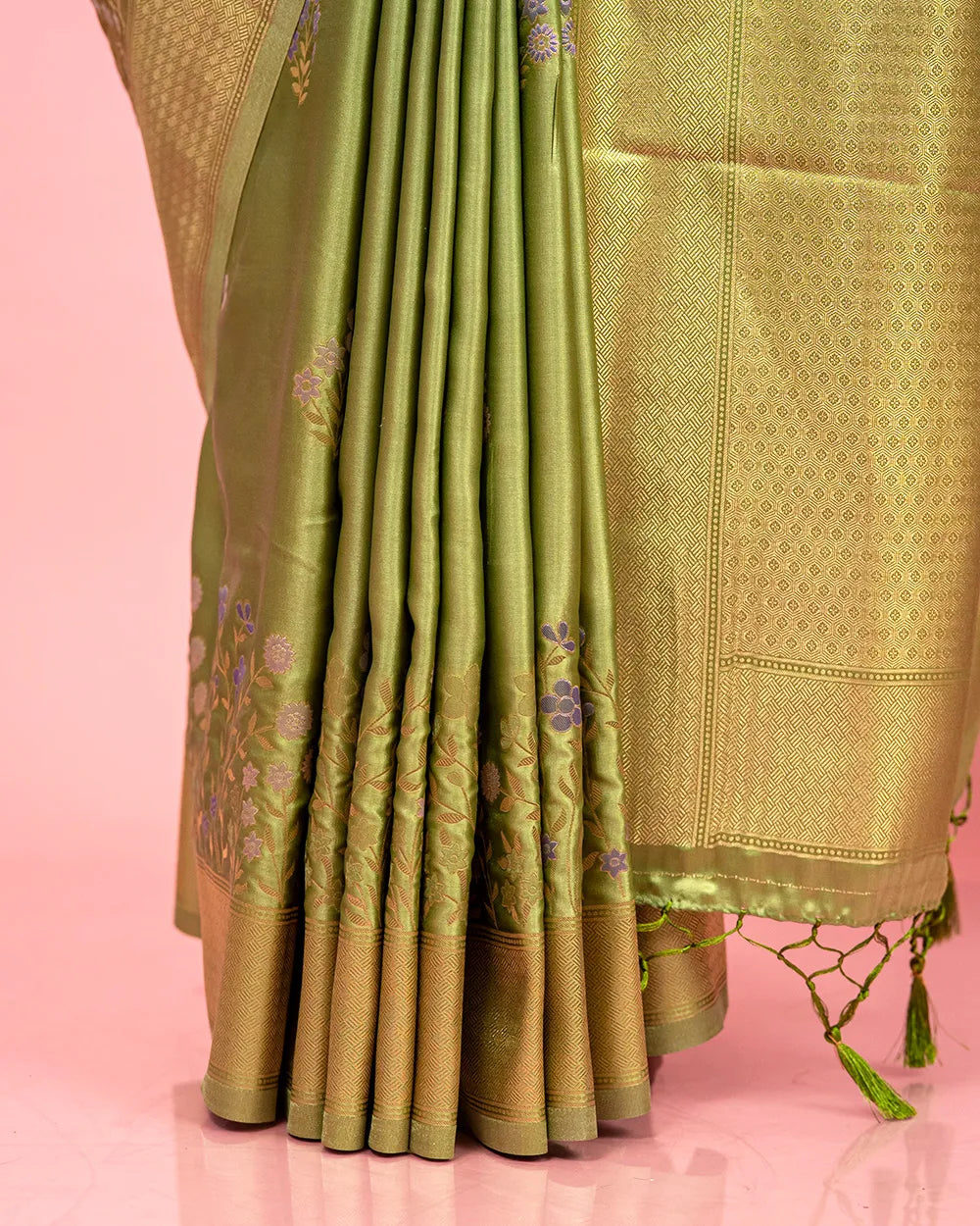 SC5665 - SATIN SAREE MEENA BUTTA