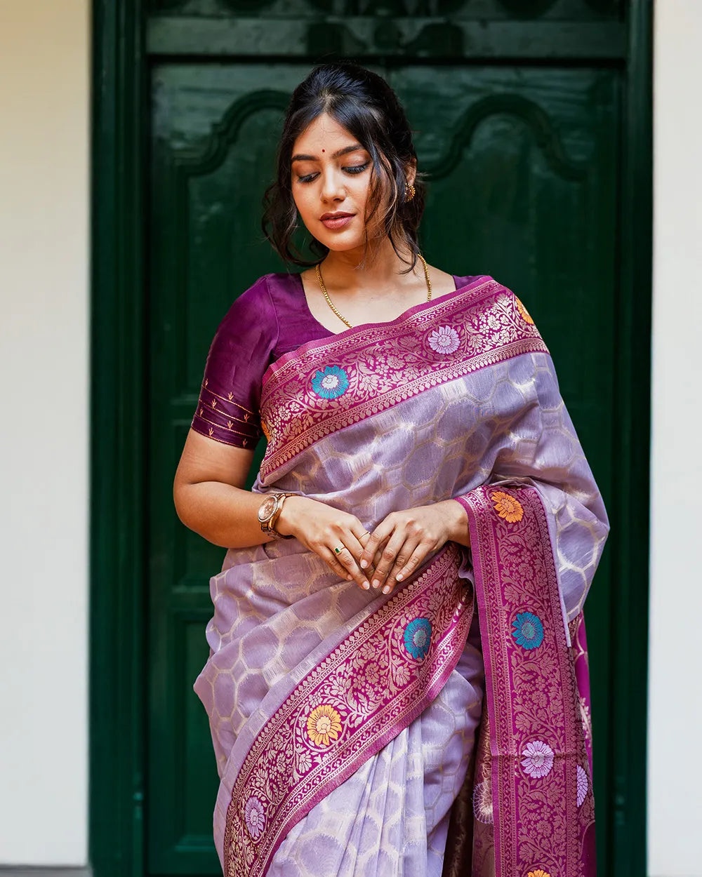 SC5528 - TISSUE SAREE