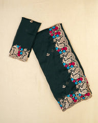 SC6331 - CHIFFON FANCY EMBROIDERY SAREE