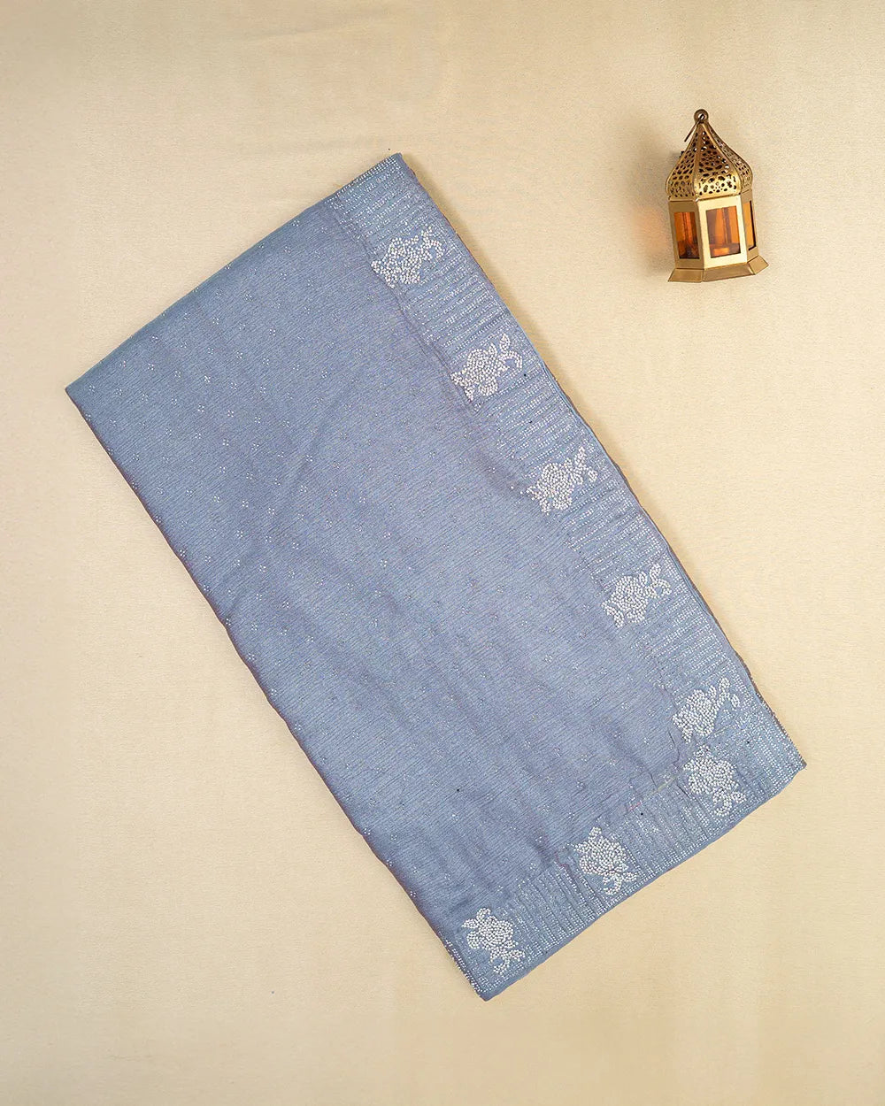 SC6505 - CHIFFON SAREE WITH JHARKHAND STONE WORK (READYWEAR SAREE)