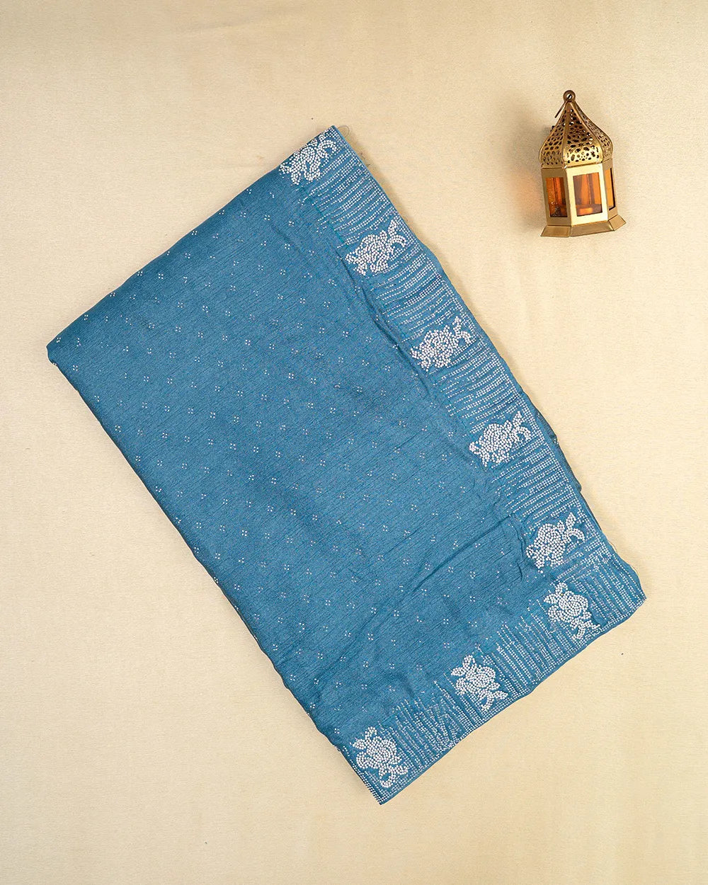 SC6505 - CHIFFON SAREE WITH JHARKHAND STONE WORK (READYWEAR SAREE)