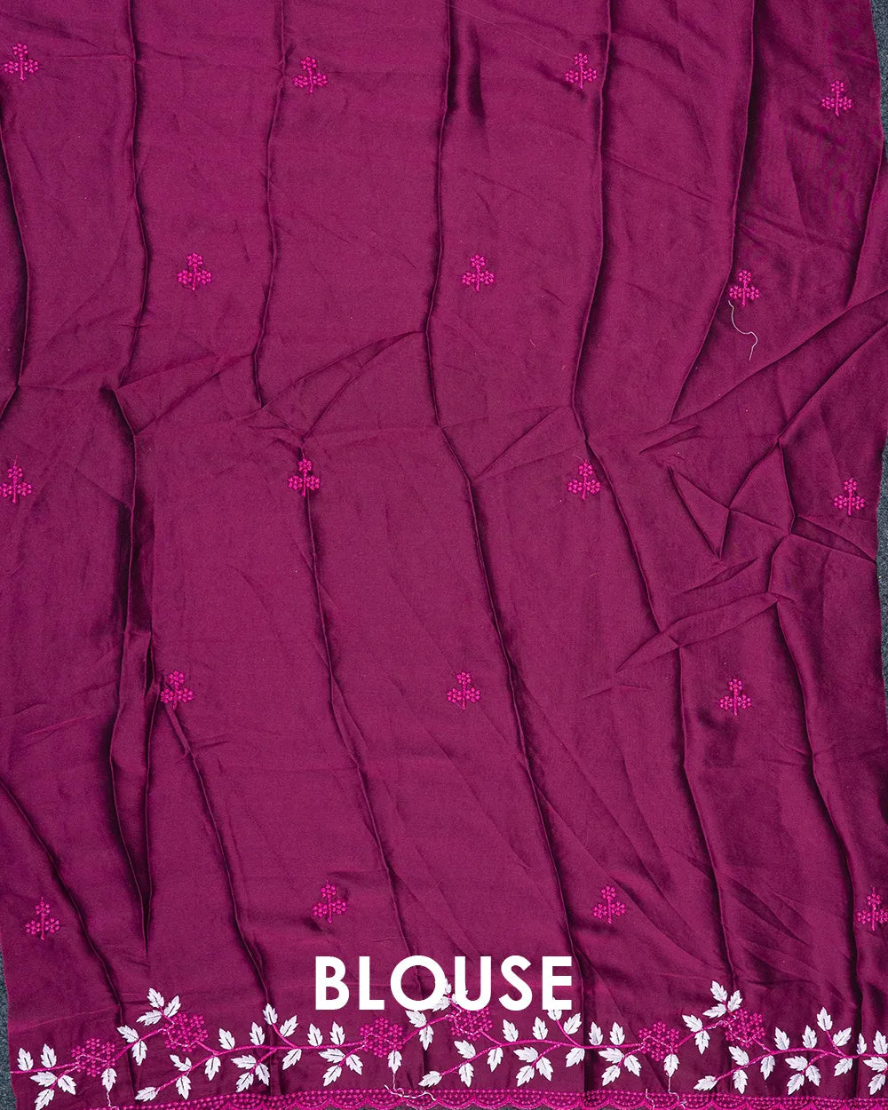 SC6334 - CHIFFON FANCY EMBROIDERY SAREE