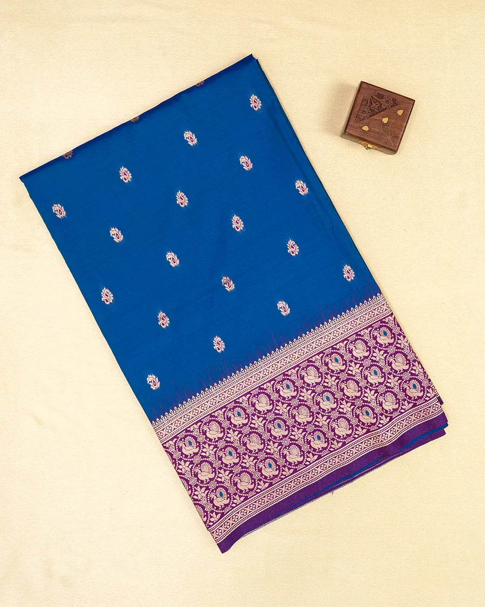 SC5638 - SOFT SILK SAREE WITH MEENA BUTTA