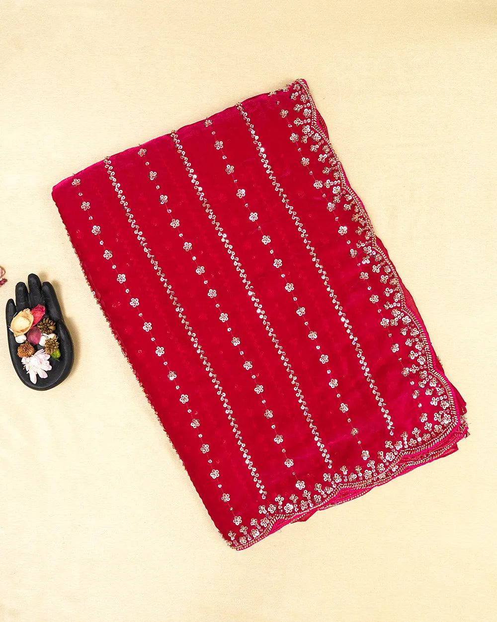 SC6152 - FENDY SATIN SAREE