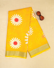 SC6183(2) - LINEN EMBROIDERY SAREE