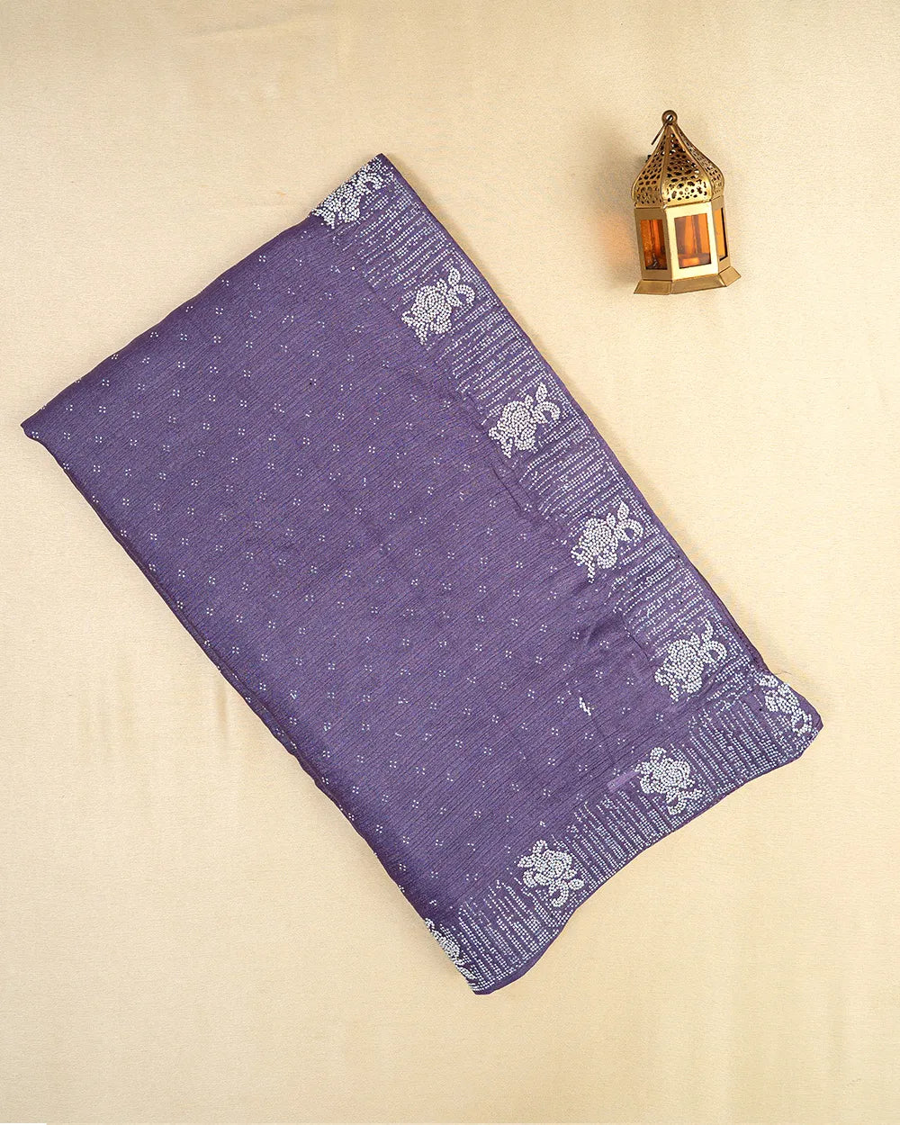 SC6505 - CHIFFON SAREE WITH JHARKHAND STONE WORK (READYWEAR SAREE)