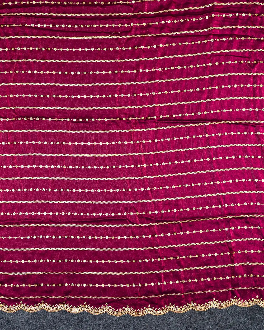 SC6327 - FENDY SAREE WITH SEQUENCE WORK