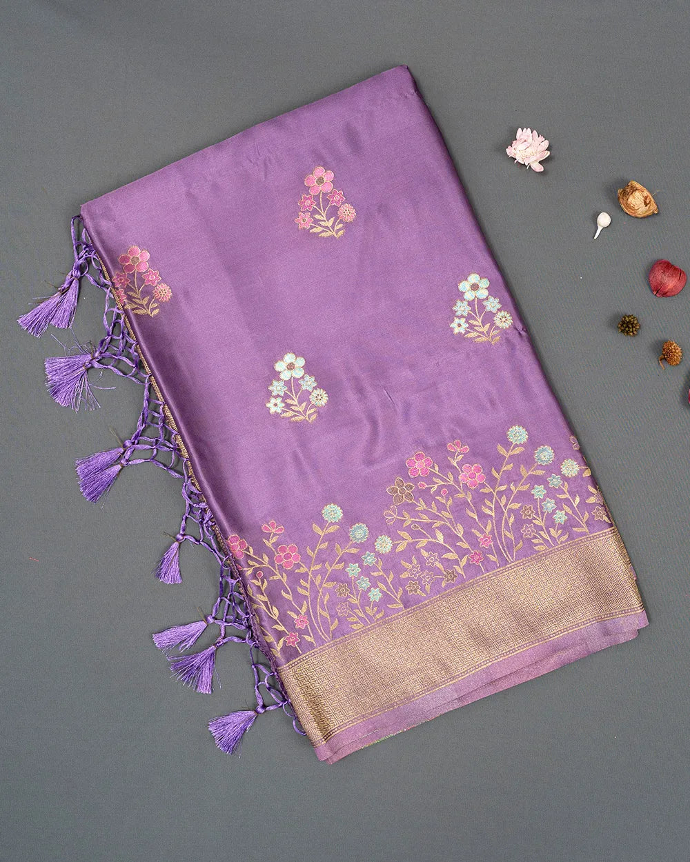 SC5665 - SATIN SAREE MEENA BUTTA