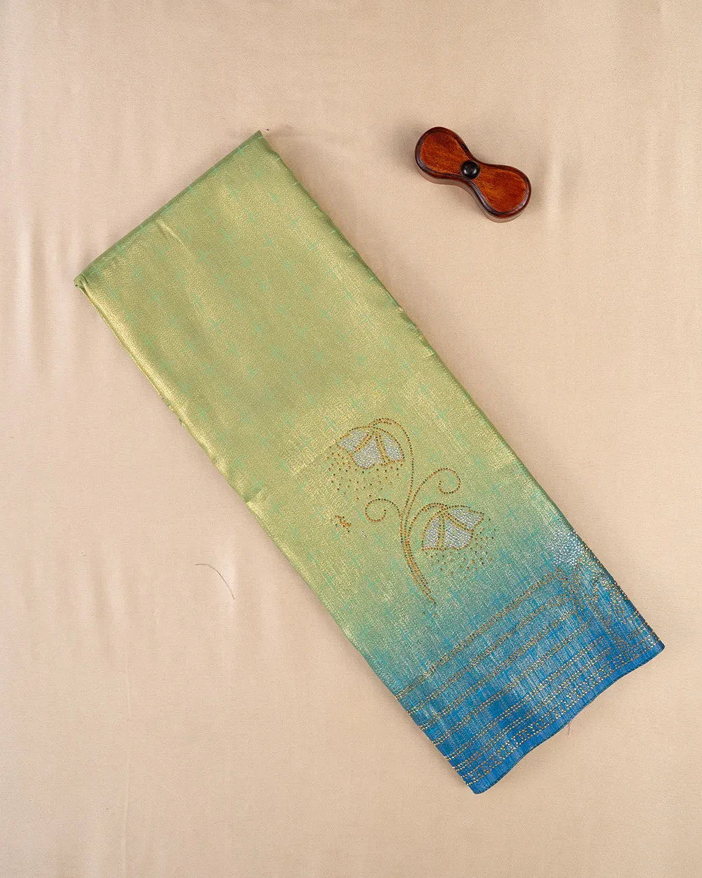 SC6623 - SATIN MULTI STONE SAREE