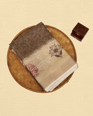 Tissue Embroidery Saree