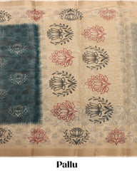 Tissue Embroidery Saree