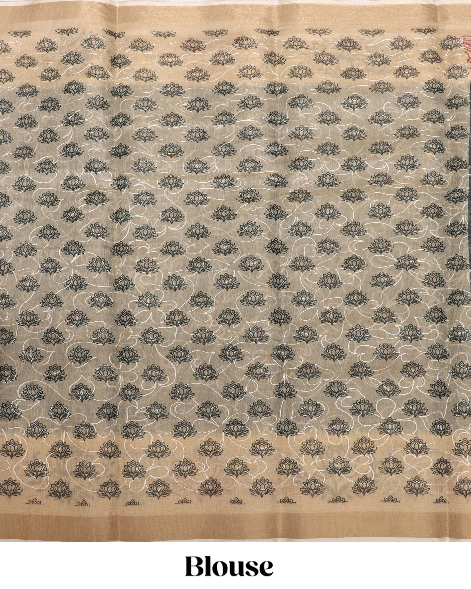 Tissue Embroidery Saree